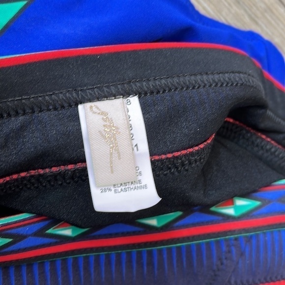 GOTTEX Bikini, Bra Style, Underwire Bikini Top, Geometric Jewel Tone, Size 8 (6) - Picture 5 of 12